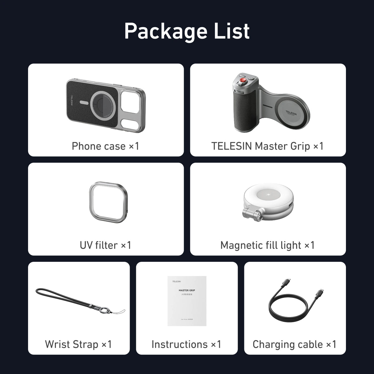 TELESIN Master Grip for iPhone 17 Pro & Pro Max
