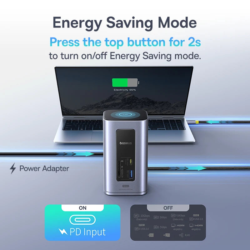 BASEUS Nomos NU1 Air Spacemate 12-in-1 Docking Station