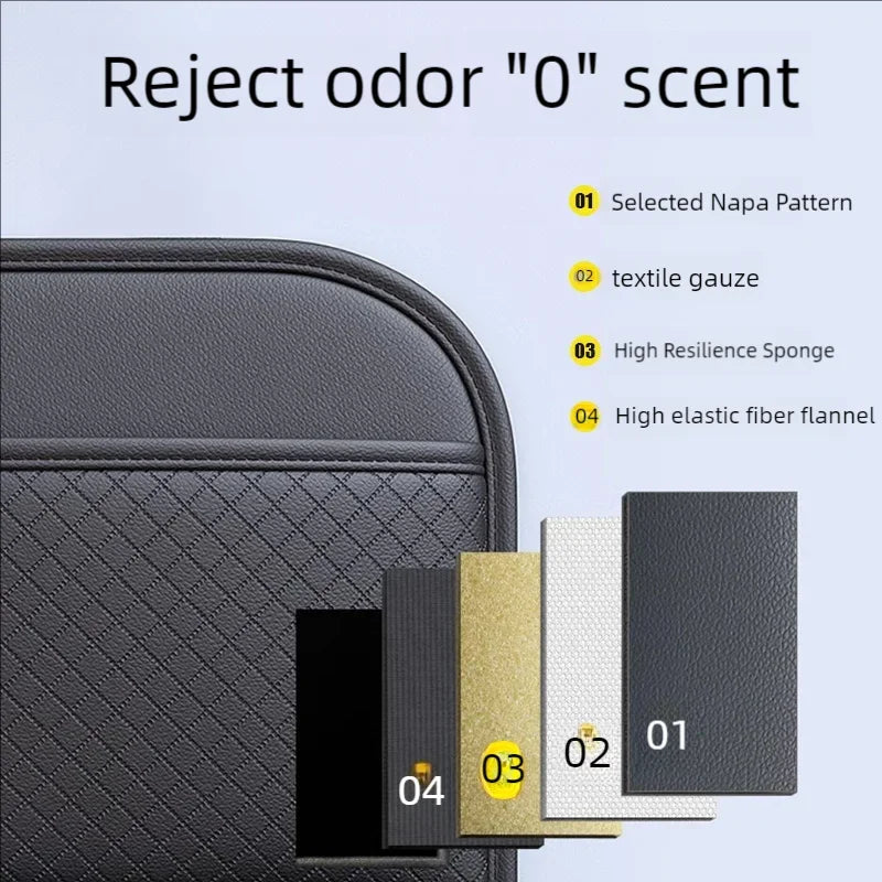 Premium PU Leather Multi-Functional Car Seat Back Organizer