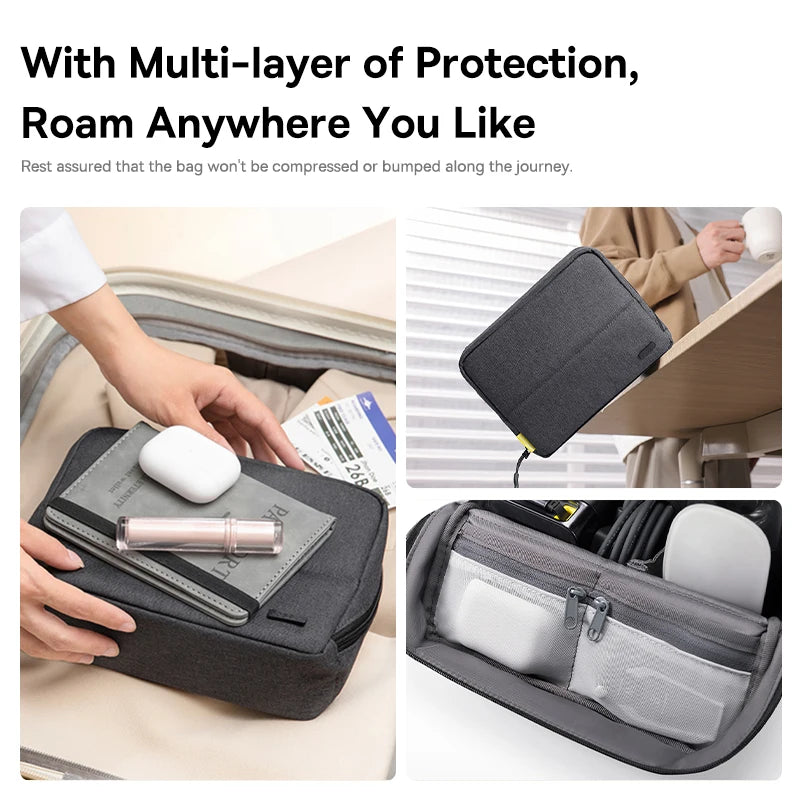 Baseus Nomos Digital Device Storage Bag: Large Capacity Electronic Organizer