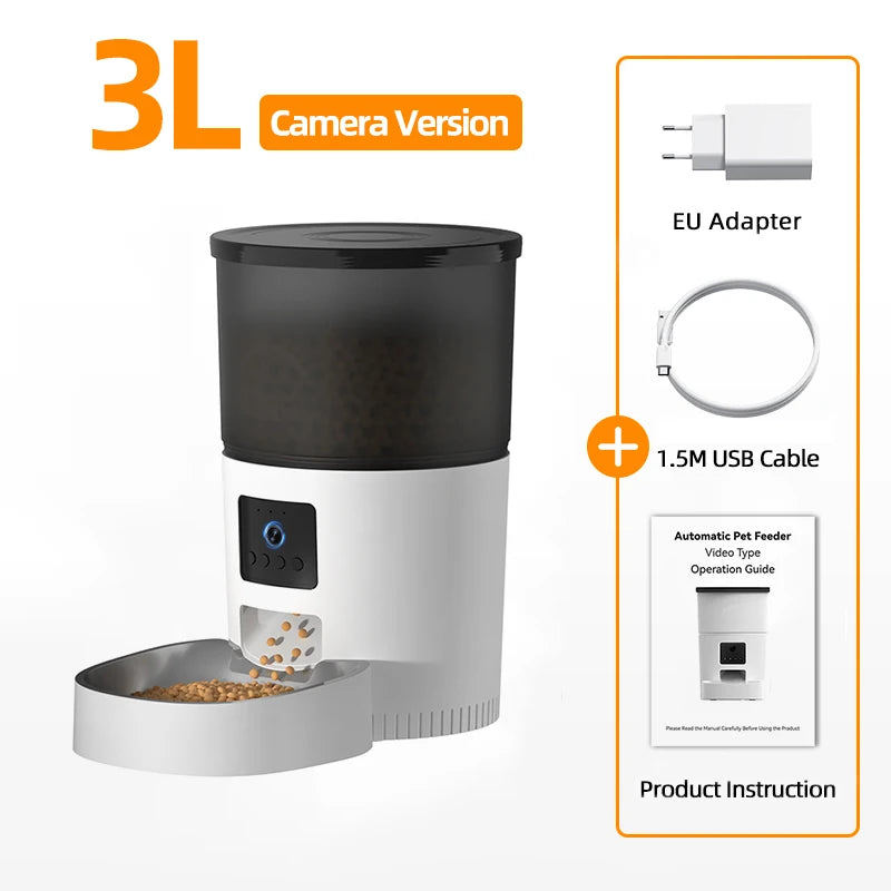 ROJECO Smart Automatic Pet Feeder With Camera