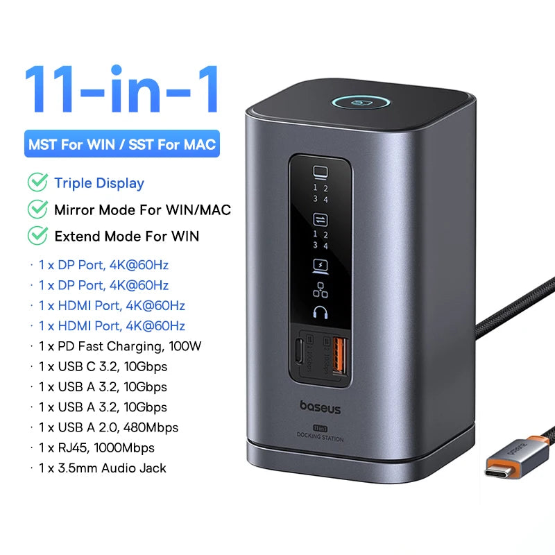 BASEUS Nomos NU1 Air Spacemate 12-in-1 Docking Station
