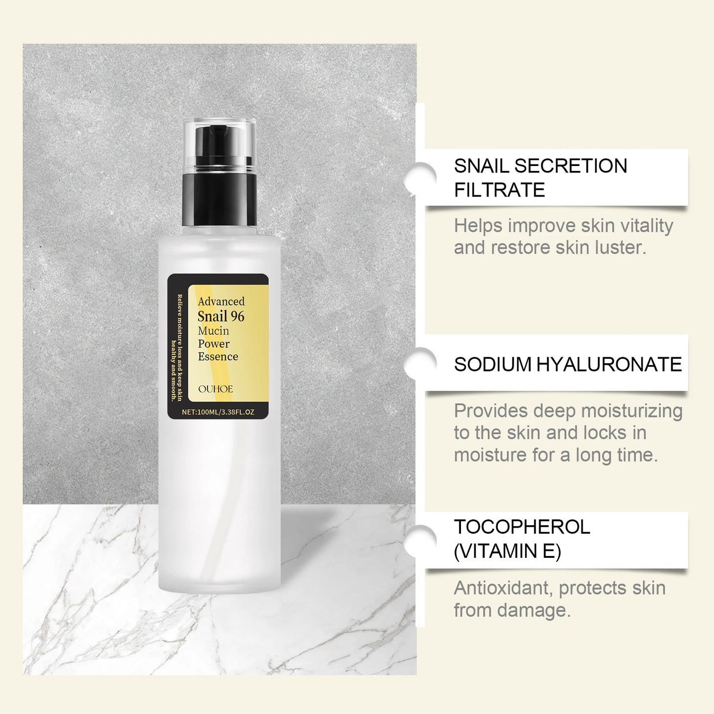 Advanced Snail 96 Mucin Power Essence - 100ml