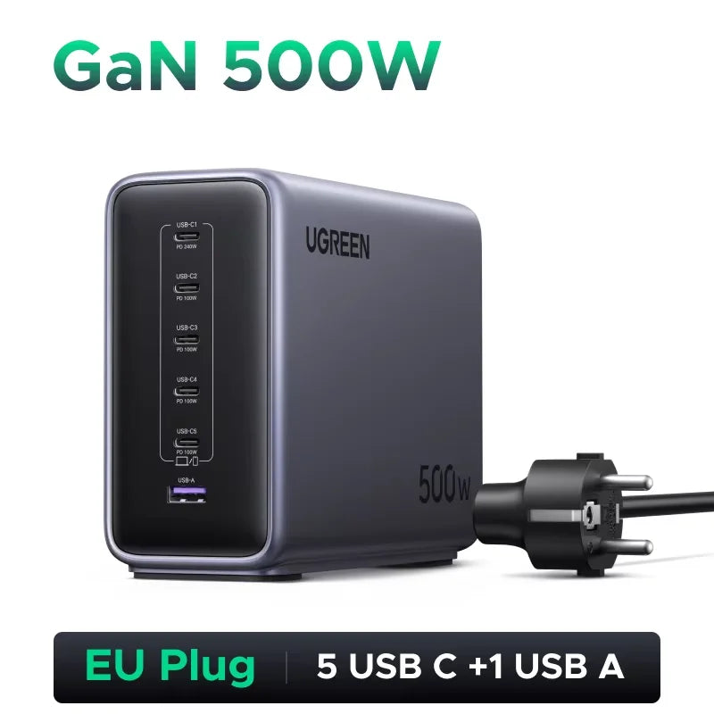 UGREEN Nexode 500W GaN Charger Desktop Charging Station