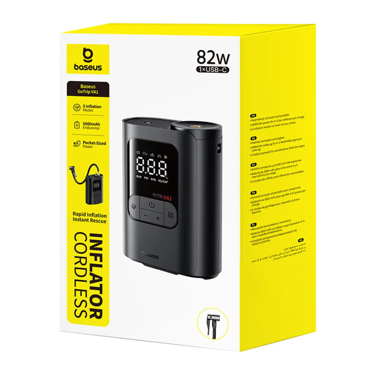 BASEUS GoTrip VA1 Max Wireless Car Inflator (7500mAh)