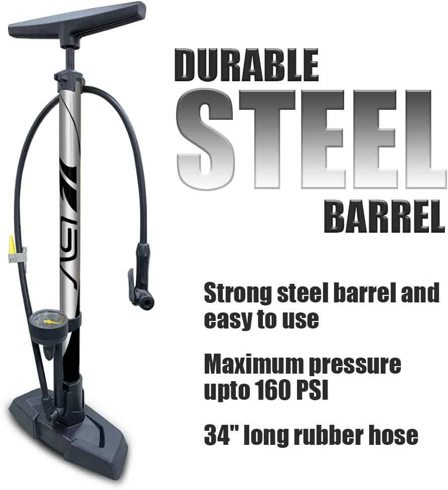 BV High-Volume Floor Pump: Fast, Accurate, and Easy