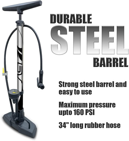 BV High-Volume Floor Pump: Fast, Accurate, and Easy
