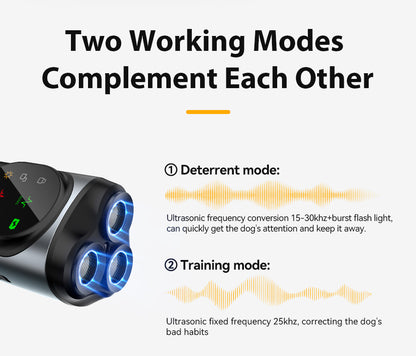 ROJECO 3 Headed Ultrasonic Dog Repeller & Training Device