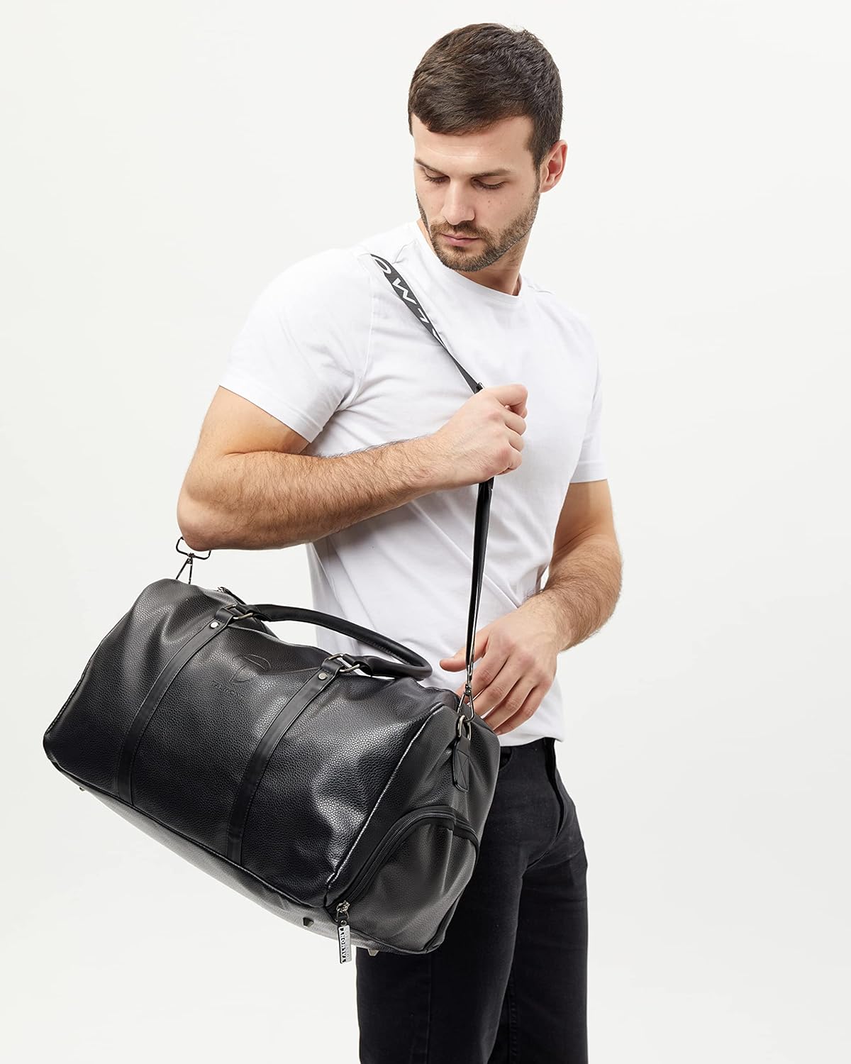 The Premium Eco-Leather Duffle: Style Meets Strength