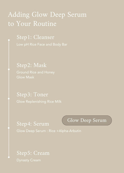 Glow Deep Serum : Rice + Alpha-Arbutin