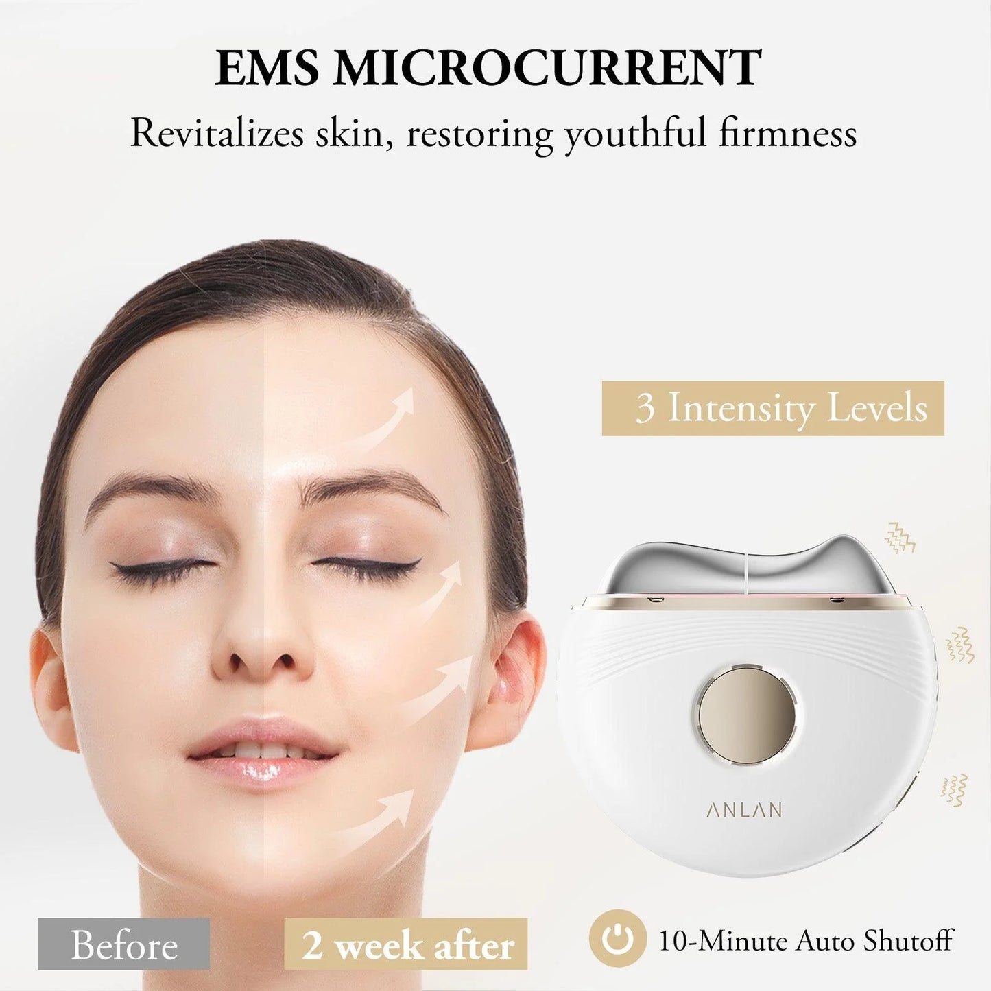 ANLAN EMS Microcurrent Gua Sha Facial Massager