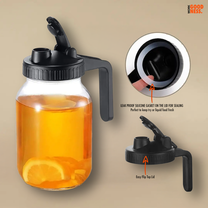 Premium Food-Grade Pour Spout Lid with Handle