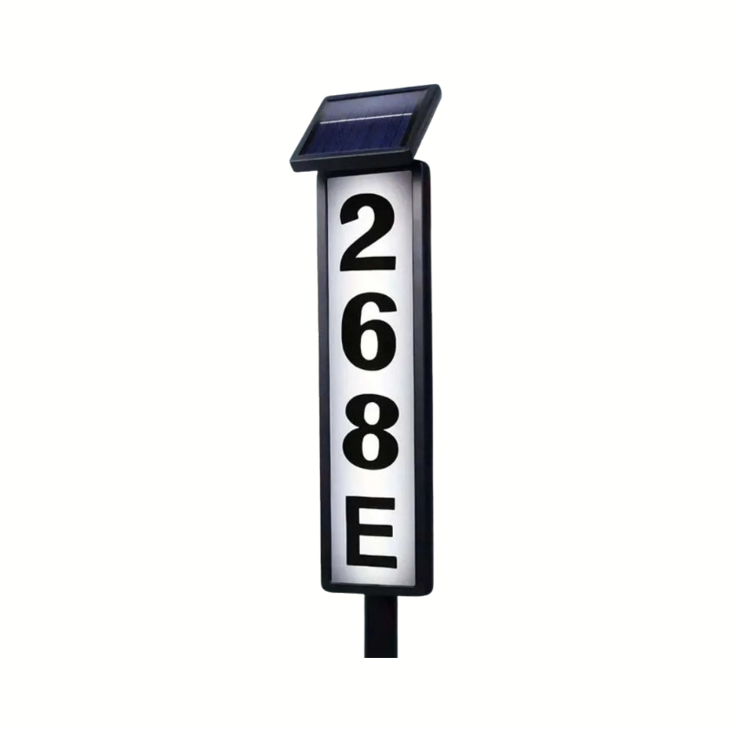 KEWEN Solar Powered Smart Address Sign & House Number