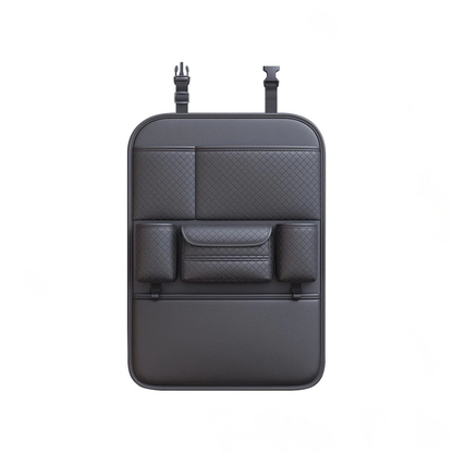 Premium PU Leather Multi-Functional Car Seat Back Organizer