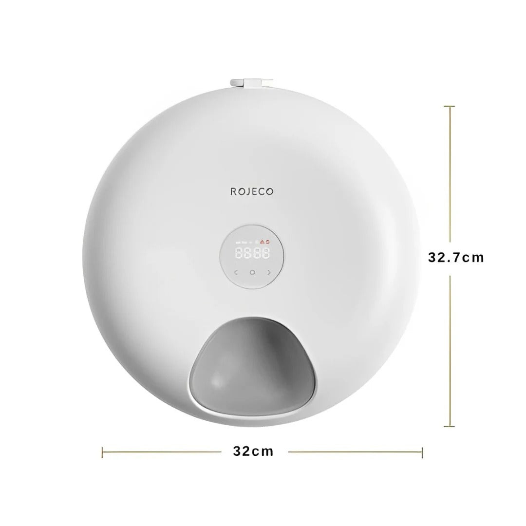 ROJECO 6 Meals Automatic Pet Feeder (with 2 Pcs Ice Pack)
