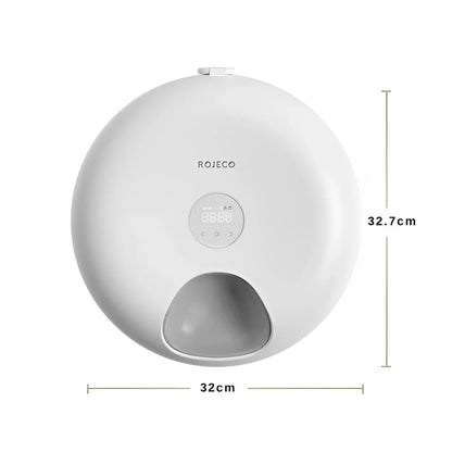 ROJECO 6 Meals Automatic Pet Feeder (with 2 Pcs Ice Pack)