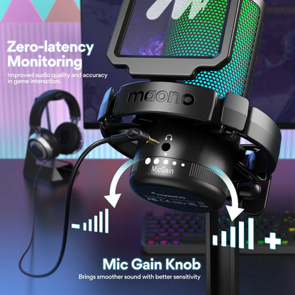 Maono DGM20 GamerWave RGB USB Gaming Microphone