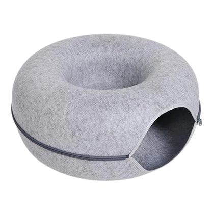 MORK GOODNESS Cozy Haven™ 2-in-1 Cat Tunnel & Bed
