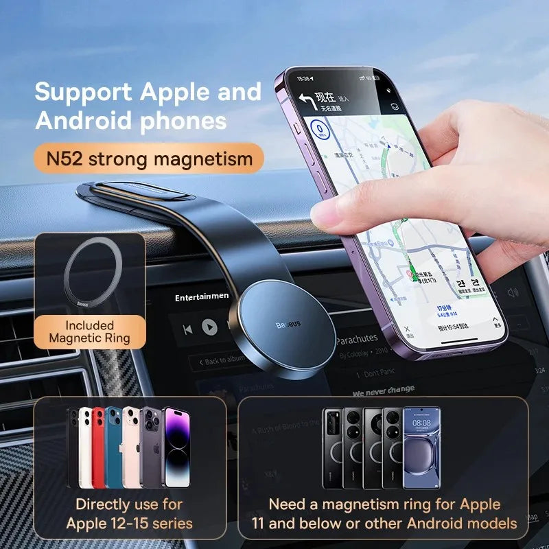 BASEUS CO2 Foldable Magnetic Car Phone Holder