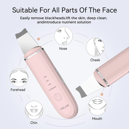 ANLAN Ultrasonic Skin Scrubber 4 Modes
