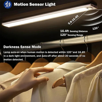 Ultra-Thin Magnetic LED Motion Sensor Cabinet Light