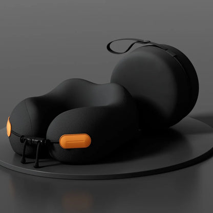 Memory Foam Travel Neck Pillow & Portable U-Shaped Support