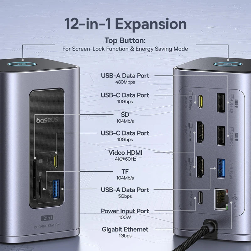 BASEUS Nomos NU1 Air Spacemate 12-in-1 Docking Station