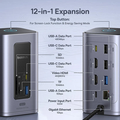 BASEUS Nomos NU1 Air Spacemate 12-in-1 Docking Station