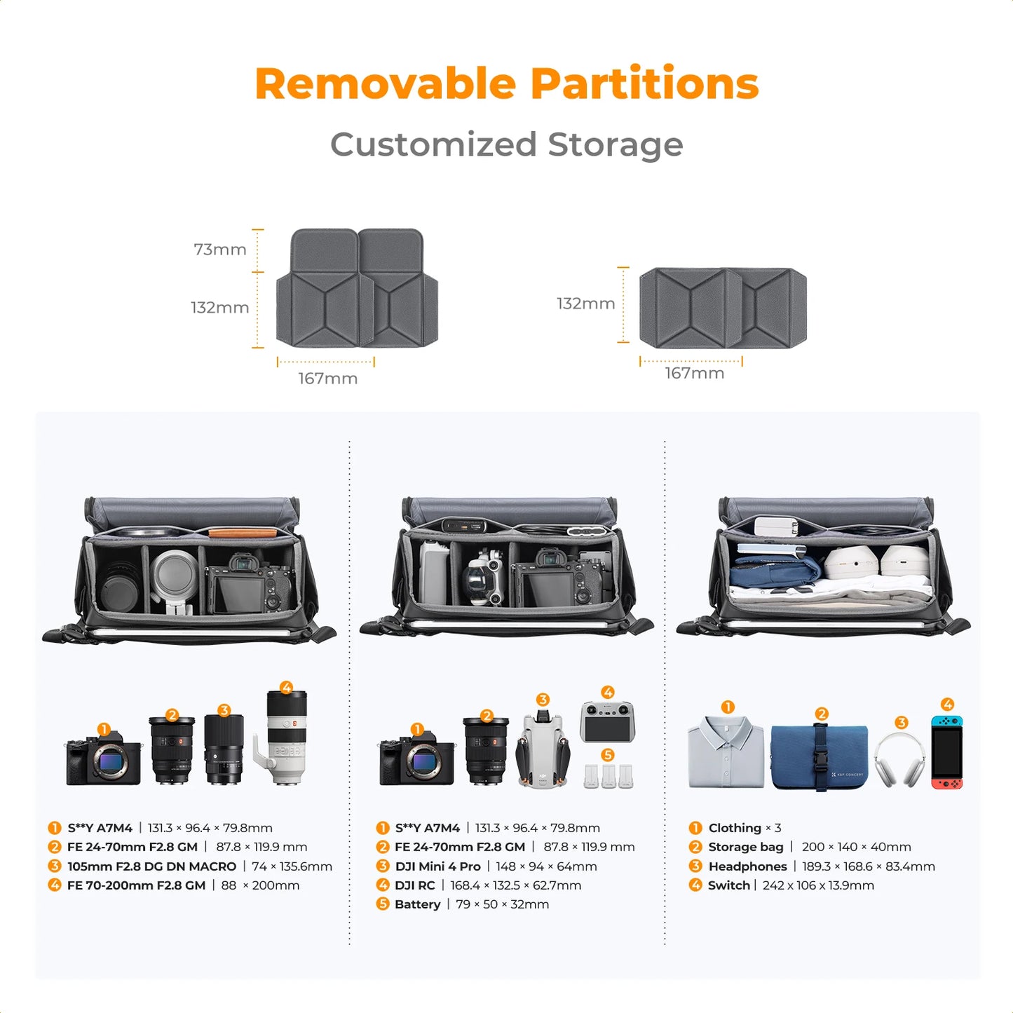 K&F Concept 10L Camera Sling Bag & Photography Crossbody