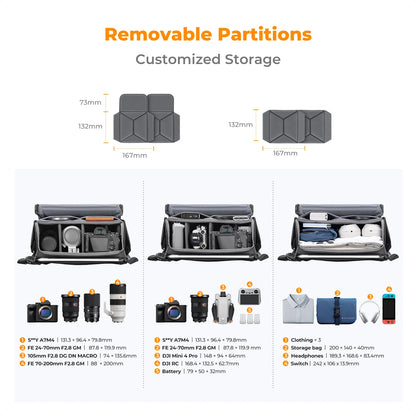 K&F Concept 10L Camera Sling Bag & Photography Crossbody