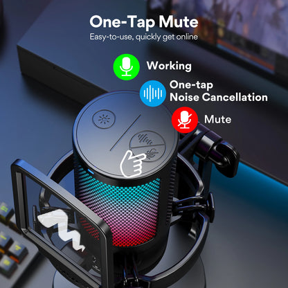 Maono DGM20 GamerWave RGB USB Gaming Microphone