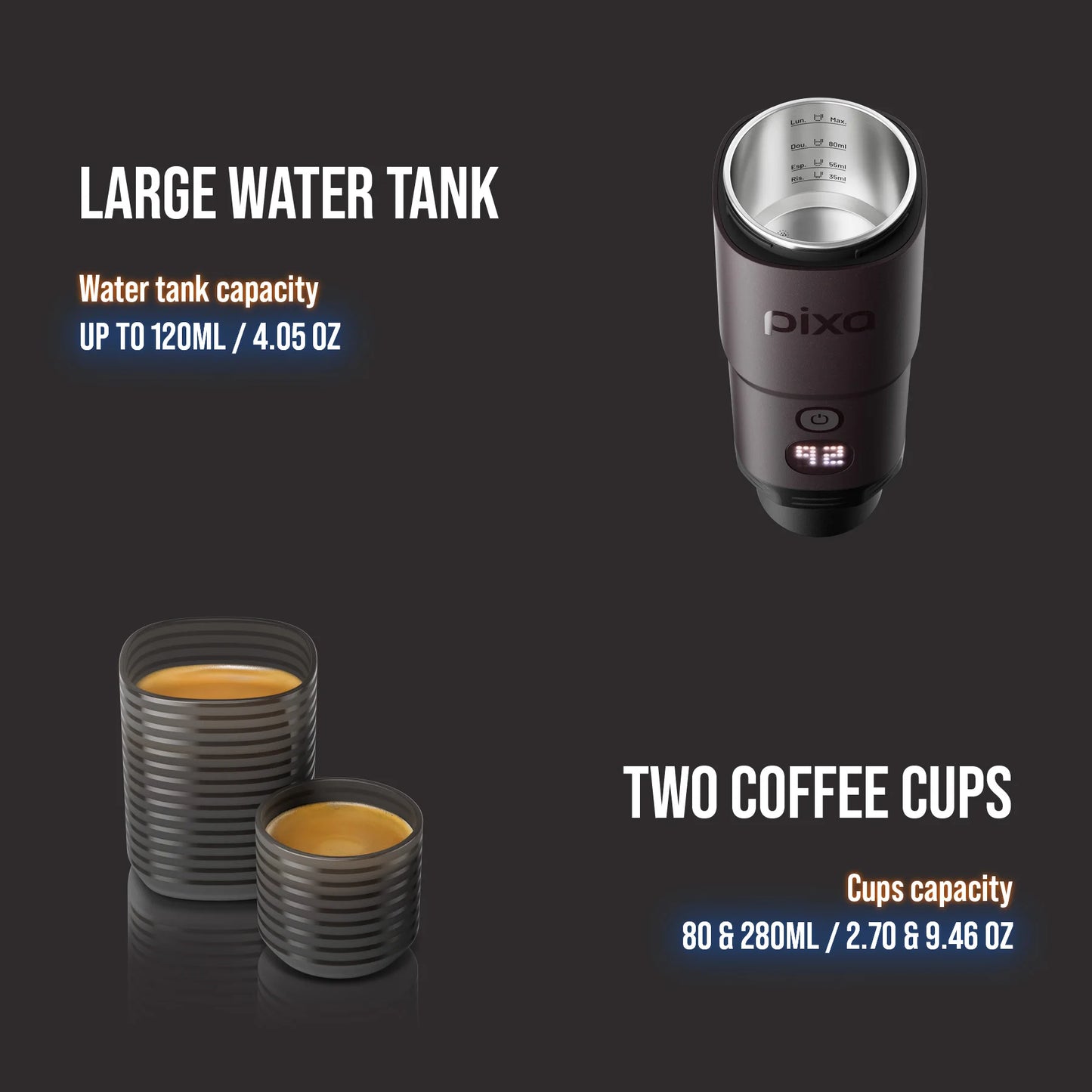 WACACO PIXAPRESSO Portable Electric Espresso Maker