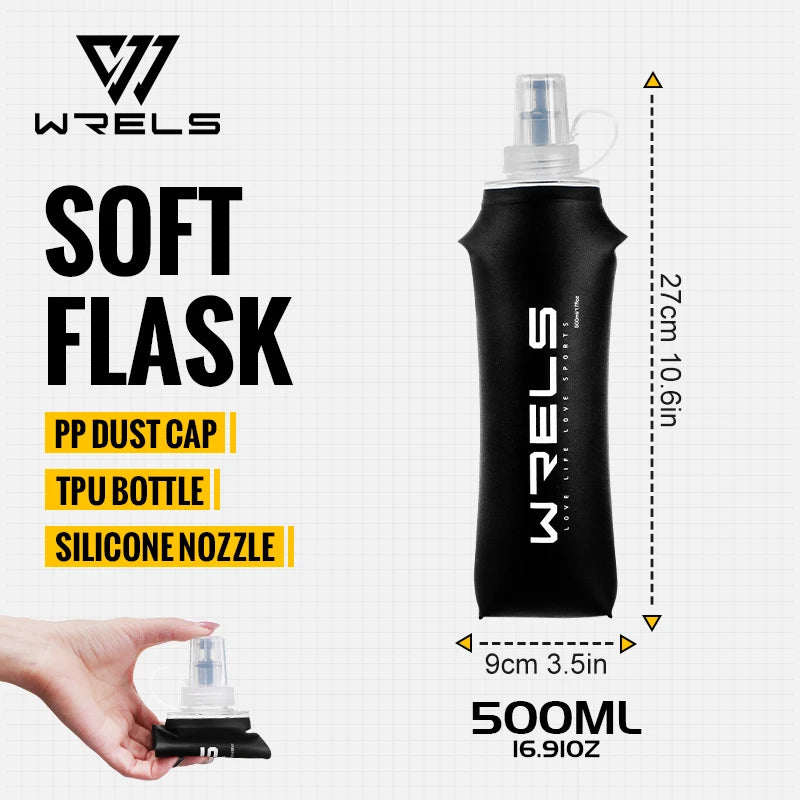 WRELS Portable TPU Soft Water Bottle
