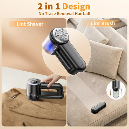 ColdSky 2-in-1 Rechargeable Fabric Shaver: Pro Lint Remover with LED Display