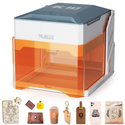 WAINLUX K10 Mini Laser Engraver (3000mW) - Bluetooth/WiFi Enabled