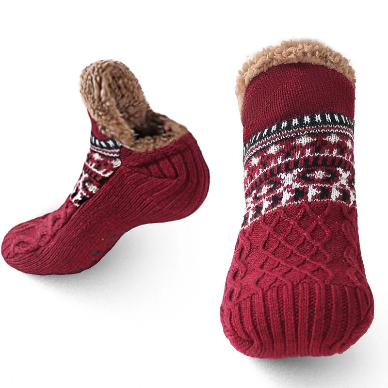 Super Warm Coral Fleece Non-Slip Slipper Socks (Unisex)