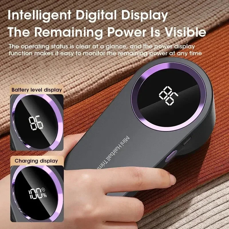 DINRGO LED Digital Electric Lint Remover & Fabric Shaver