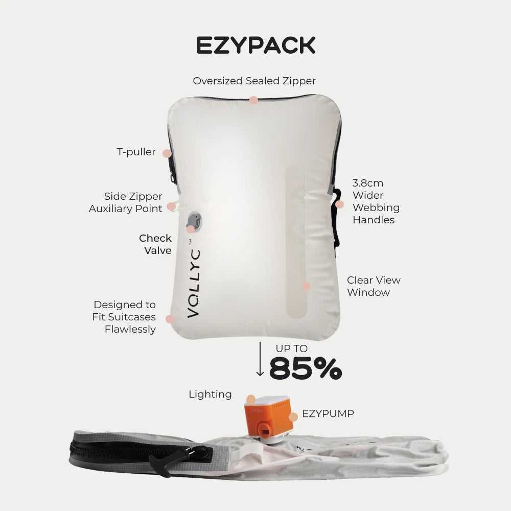 FLEXTAIL x VOLLYC EZYPACK & EZYBAG 25L Vacuum Storage System