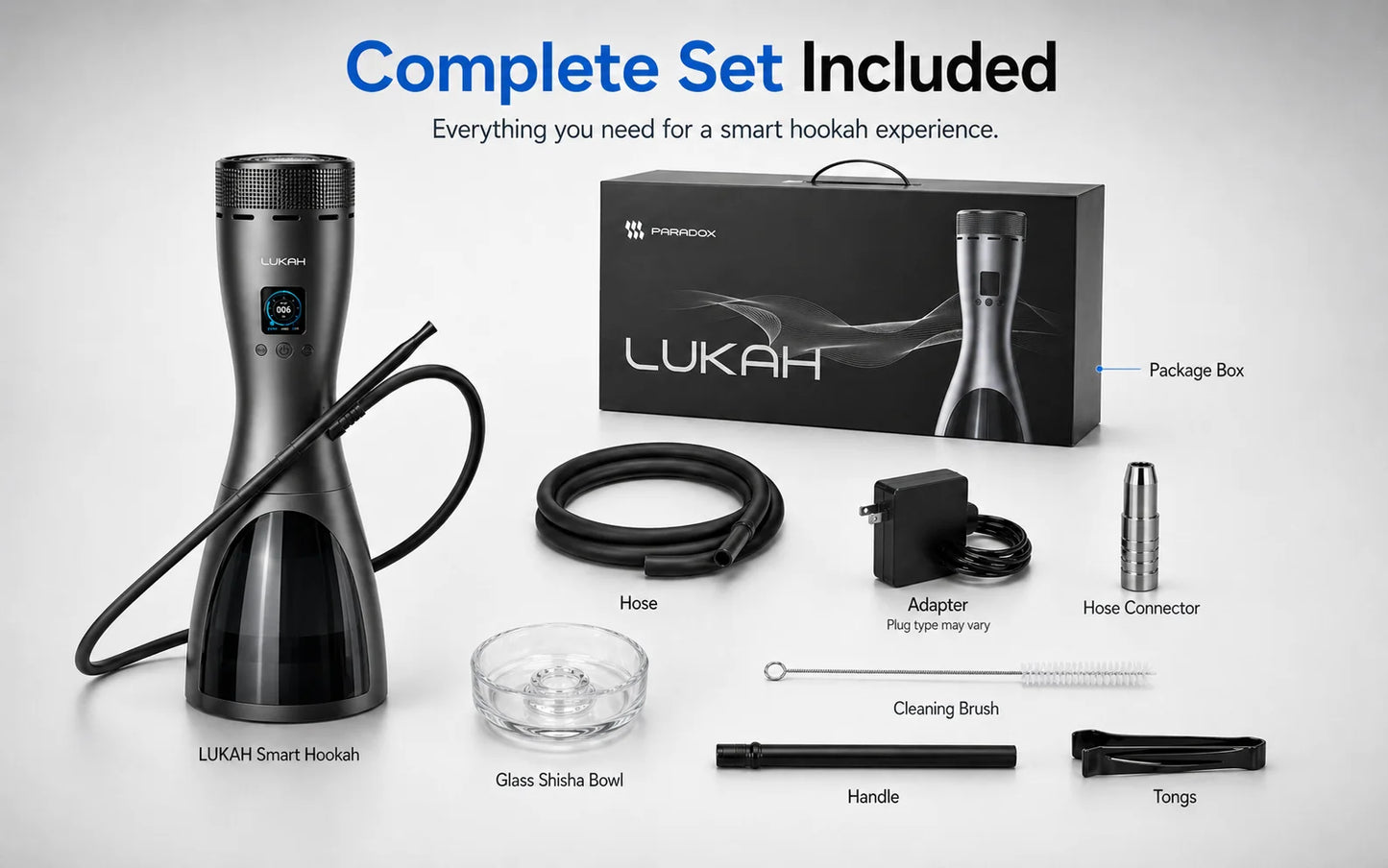 Lukah ES01 Professional Portable Electric Hookah