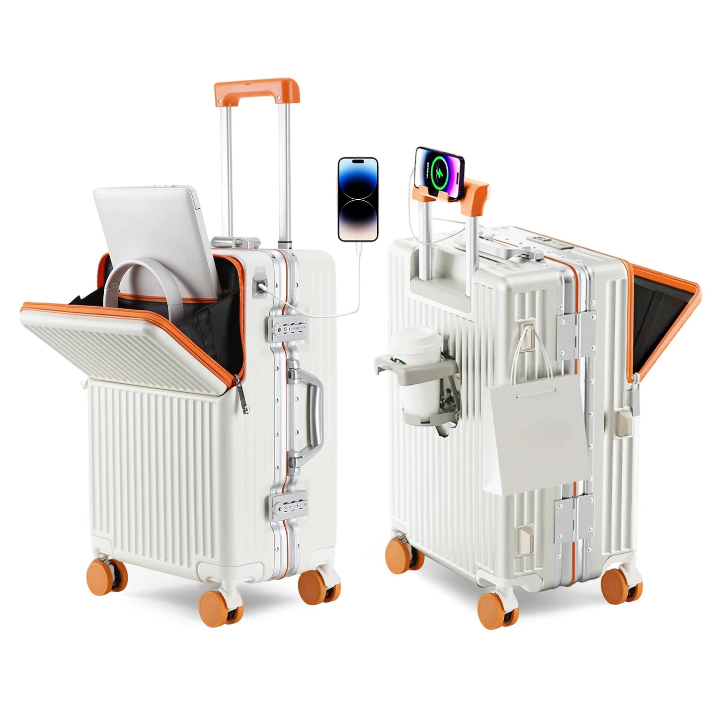 AIWEINY AWN-2313 Aluminum Frame Hardshell Luggage