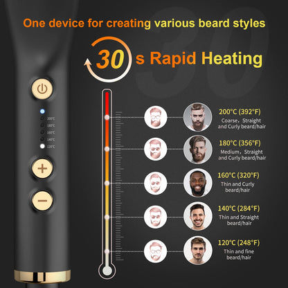 ANLAN Beard Hair Straightening Brush (HZS01)