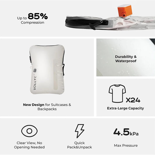 FLEXTAIL x VOLLYC EZYPACK & EZYBAG 25L Vacuum Storage System