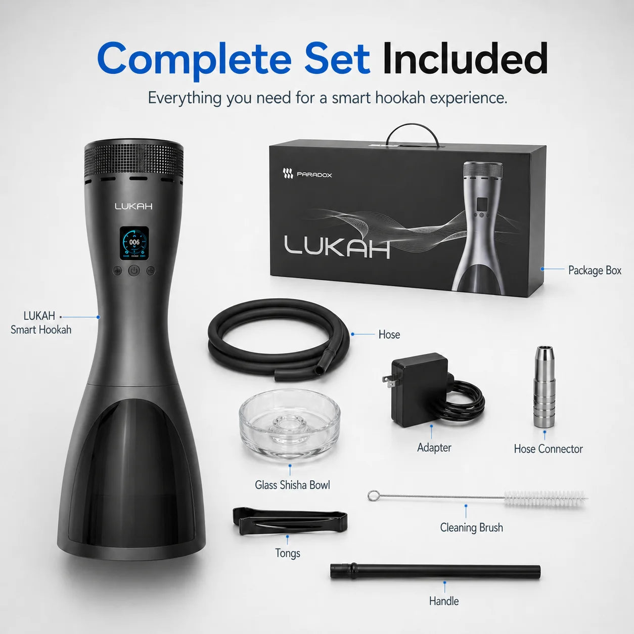 Lukah ES01 Professional Portable Electric Hookah