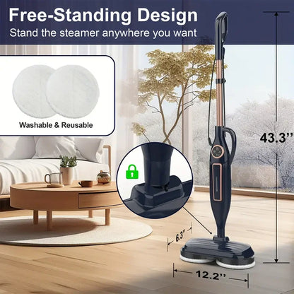 DEVOAC VM6 10-in-1 Scrubbing Steam Mop with Rotating Pads
