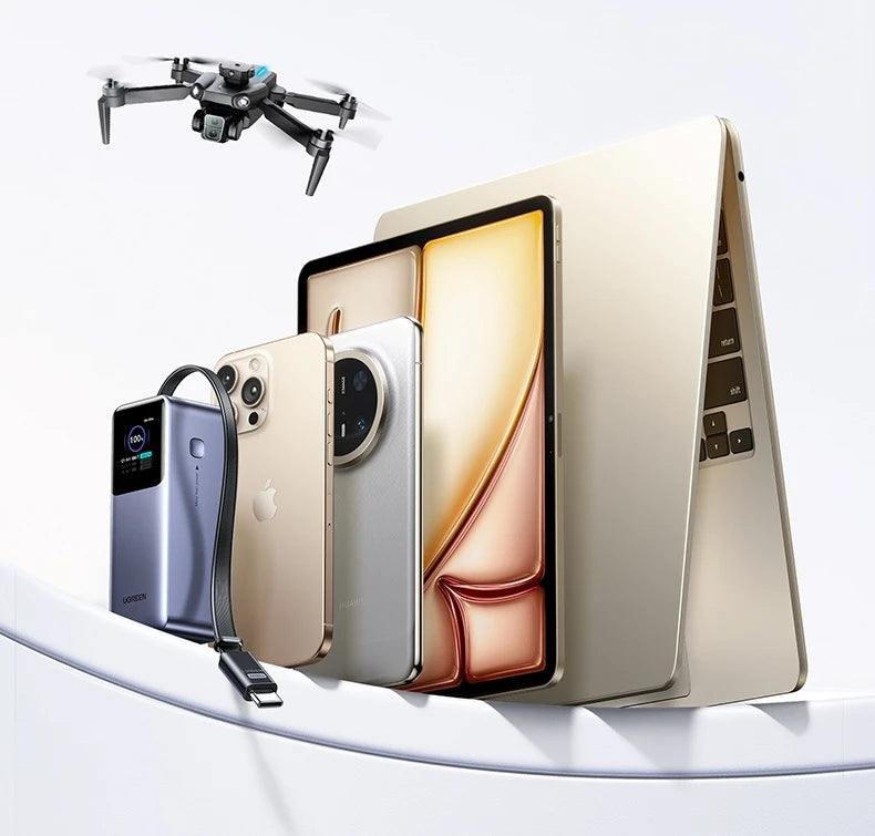 UGREEN Nexode 165W Power Bank (20000mAh, Built-in Cable)