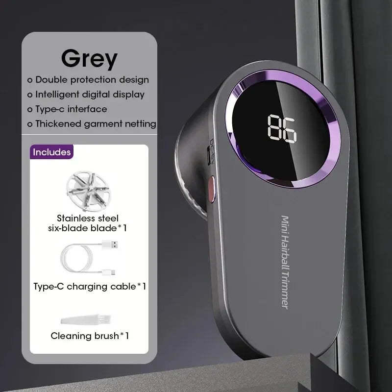 DINRGO LED Digital Electric Lint Remover & Fabric Shaver