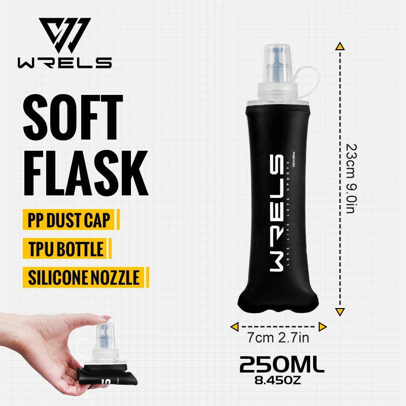 WRELS Portable TPU Soft Water Bottle