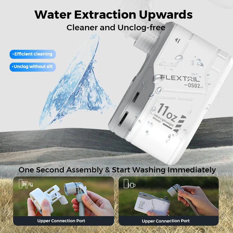 FLEXTAIL MAX SHOWER Portable Outdoor Electric Shower Pump