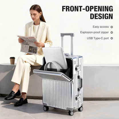 AIWEINY AWN-2313 Aluminum Frame Hardshell Luggage