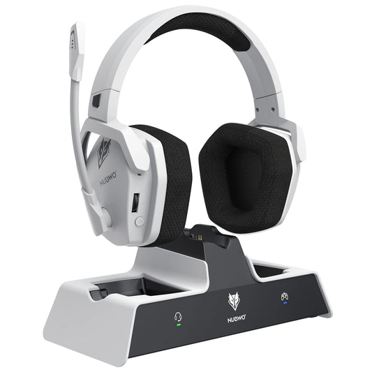 NUBWO G06 Wireless Gaming Headset with Dual Charging Station